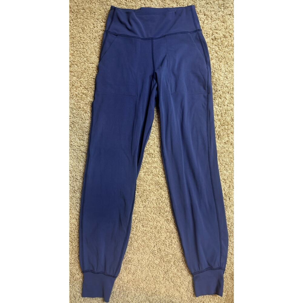 LULULEMON True‎ Navy Blue Align High-Rise Active Workout Lounge Joggers Size 4